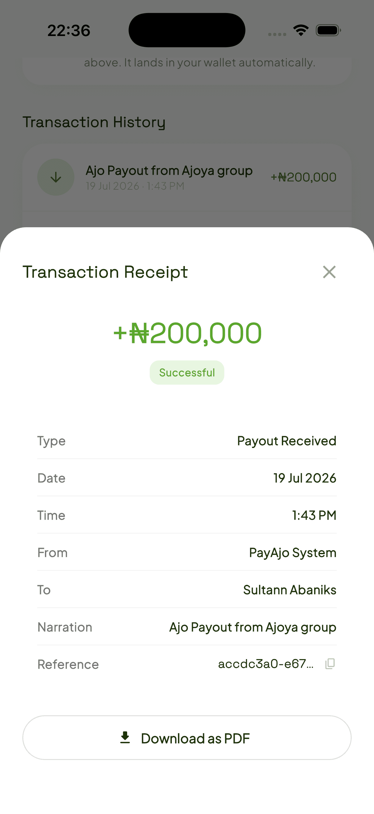 Receive your payout securely